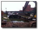 The interior of the Paddle Steamer removed, The hull exposed